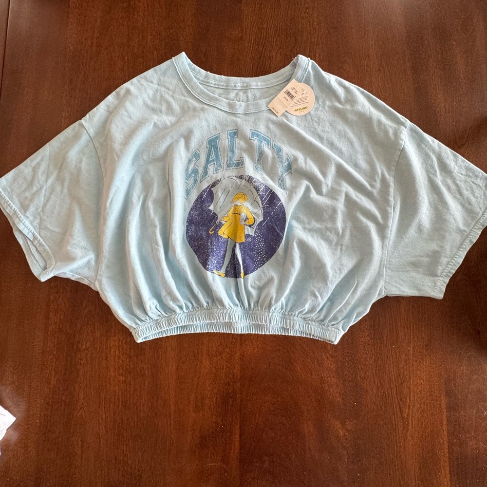 NWT Offline by Aerie Salt Girl Crop Top